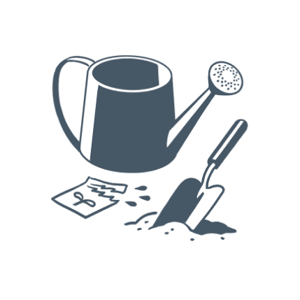 illustration of a watering can